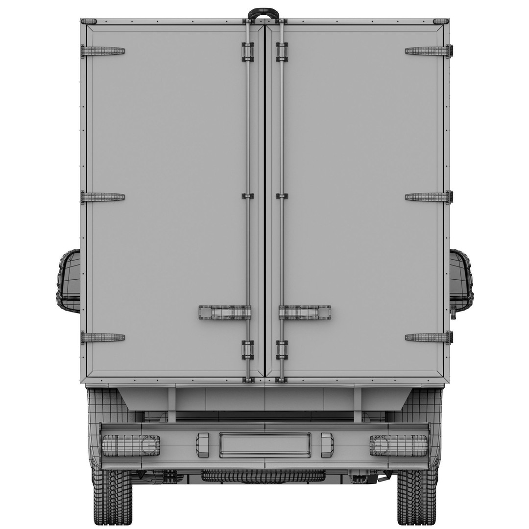 PEUGEOT BOXER L4H1 3D Model – Medium Roof Cargo Van, FBX, OBJ - View 20