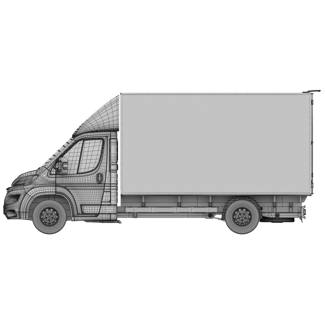PEUGEOT BOXER L4H1 3D Model – Medium Roof Cargo Van, FBX, OBJ - View 22