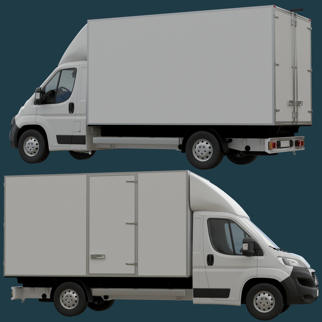 PEUGEOT BOXER L4H1 3D Model – Medium Roof Cargo Van, FBX, OBJ - View 25