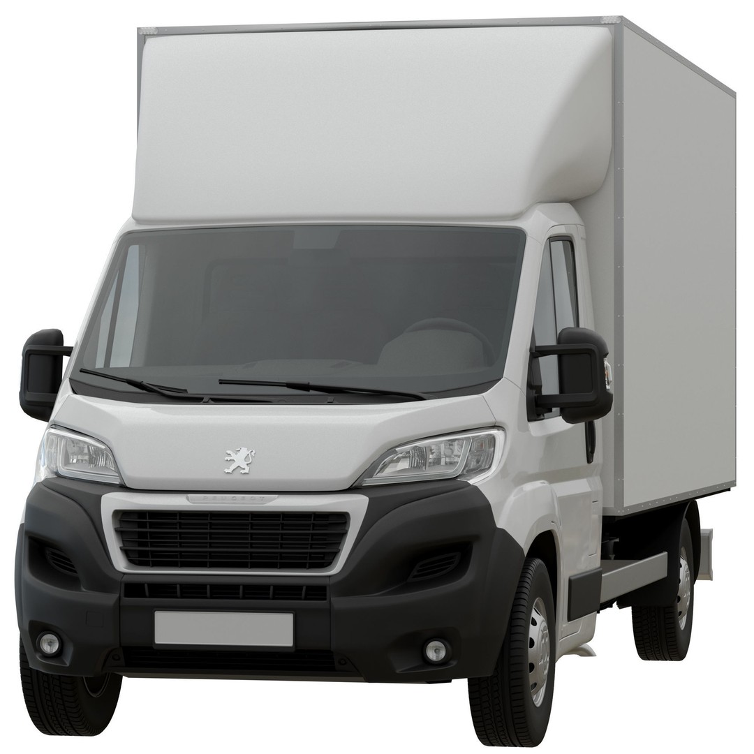 PEUGEOT BOXER L4H1 3D Model – Medium Roof Cargo Van, FBX, OBJ - View 3