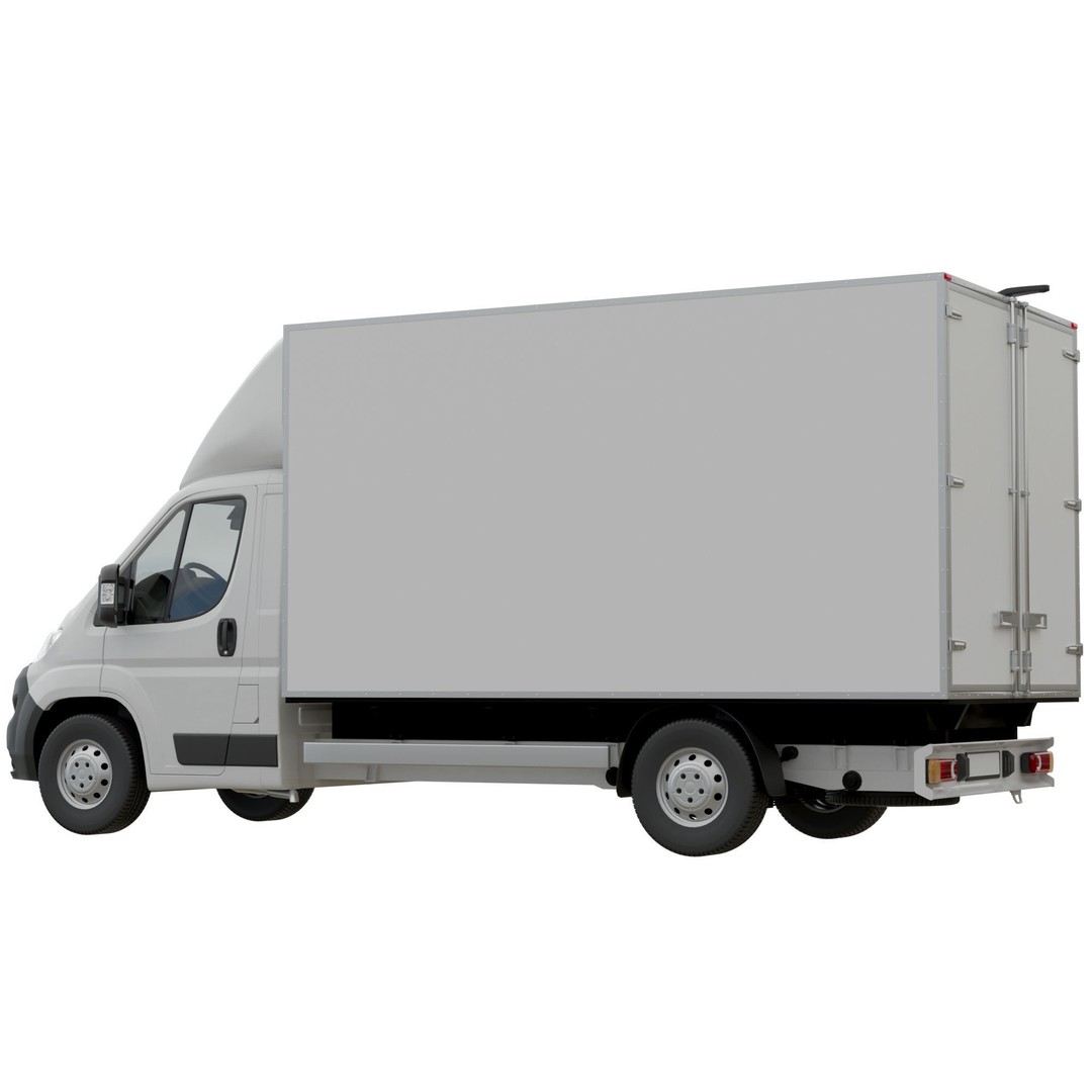 PEUGEOT BOXER L4H1 3D Model – Medium Roof Cargo Van, FBX, OBJ - View 4