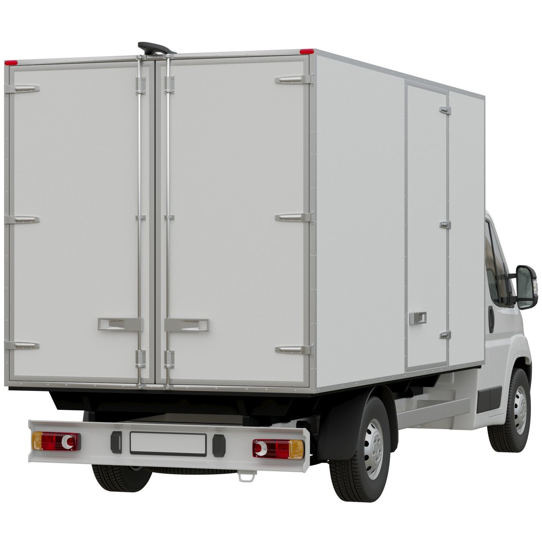 PEUGEOT BOXER L4H1 3D Model – Medium Roof Cargo Van, FBX, OBJ - View 6