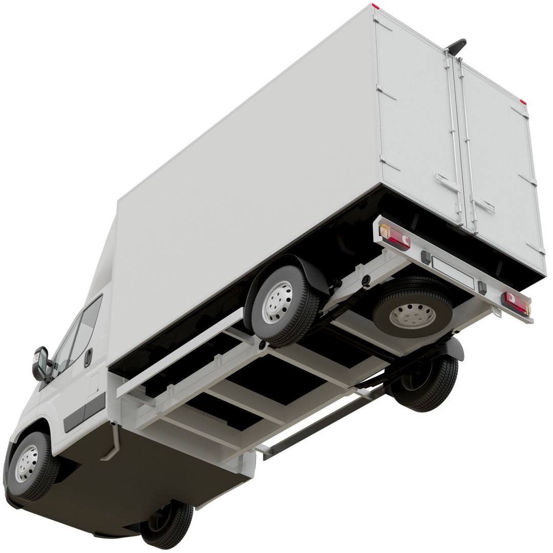 PEUGEOT BOXER L4H1 3D Model – Medium Roof Cargo Van, FBX, OBJ - View 7