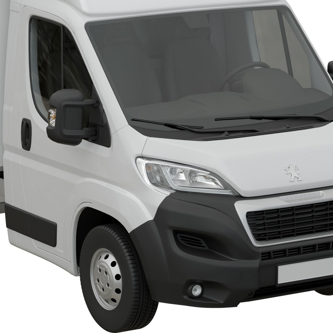 PEUGEOT BOXER L4H1 3D Model – Medium Roof Cargo Van, FBX, OBJ - View 8