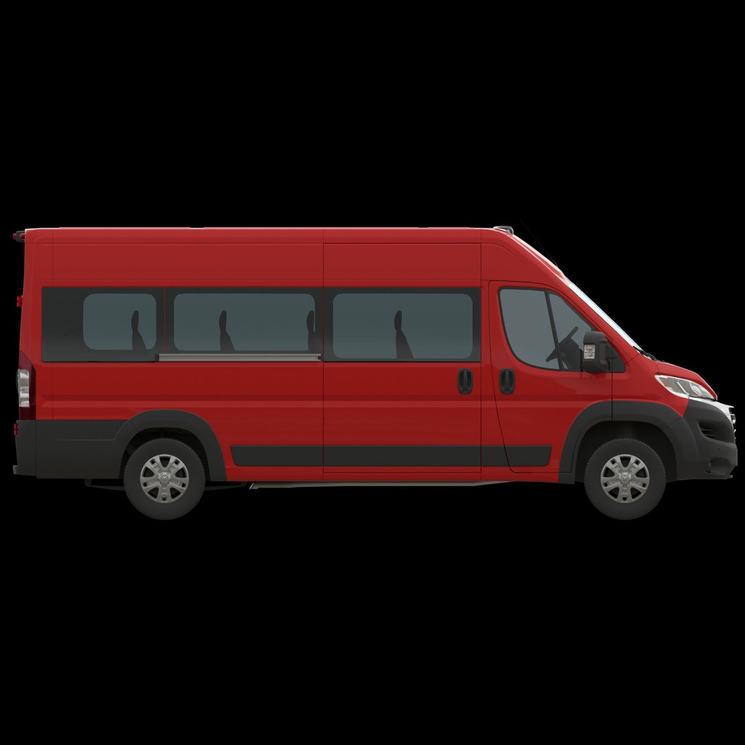 2024 Ram ProMaster 3500 SLT 3D Model – High Roof Minibus, FBX, OBJ - View 11