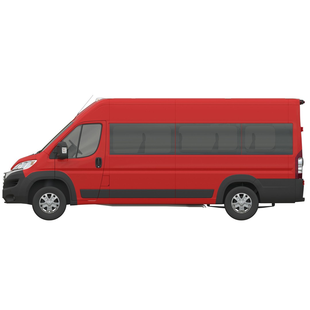 2024 Ram ProMaster 3500 SLT 3D Model – High Roof Minibus, FBX, OBJ - View 12