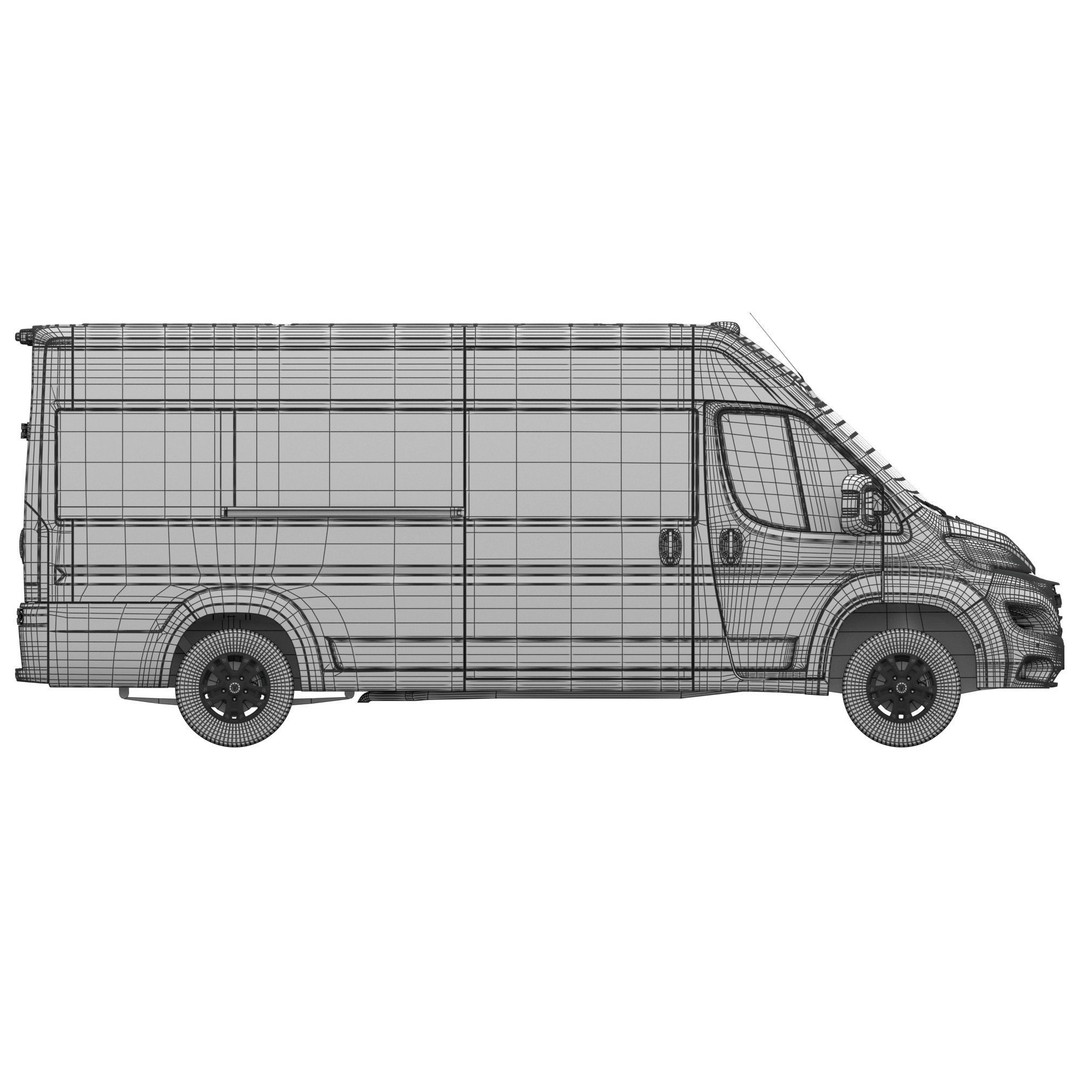 2024 Ram ProMaster 3500 SLT 3D Model – High Roof Minibus, FBX, OBJ - View 20