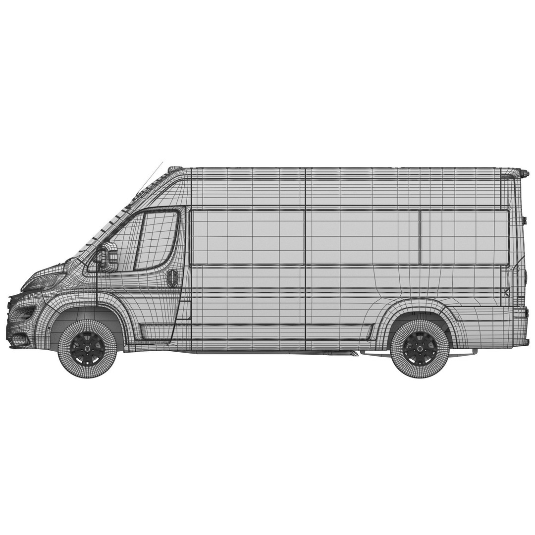 2024 Ram ProMaster 3500 SLT 3D Model – High Roof Minibus, FBX, OBJ - View 21