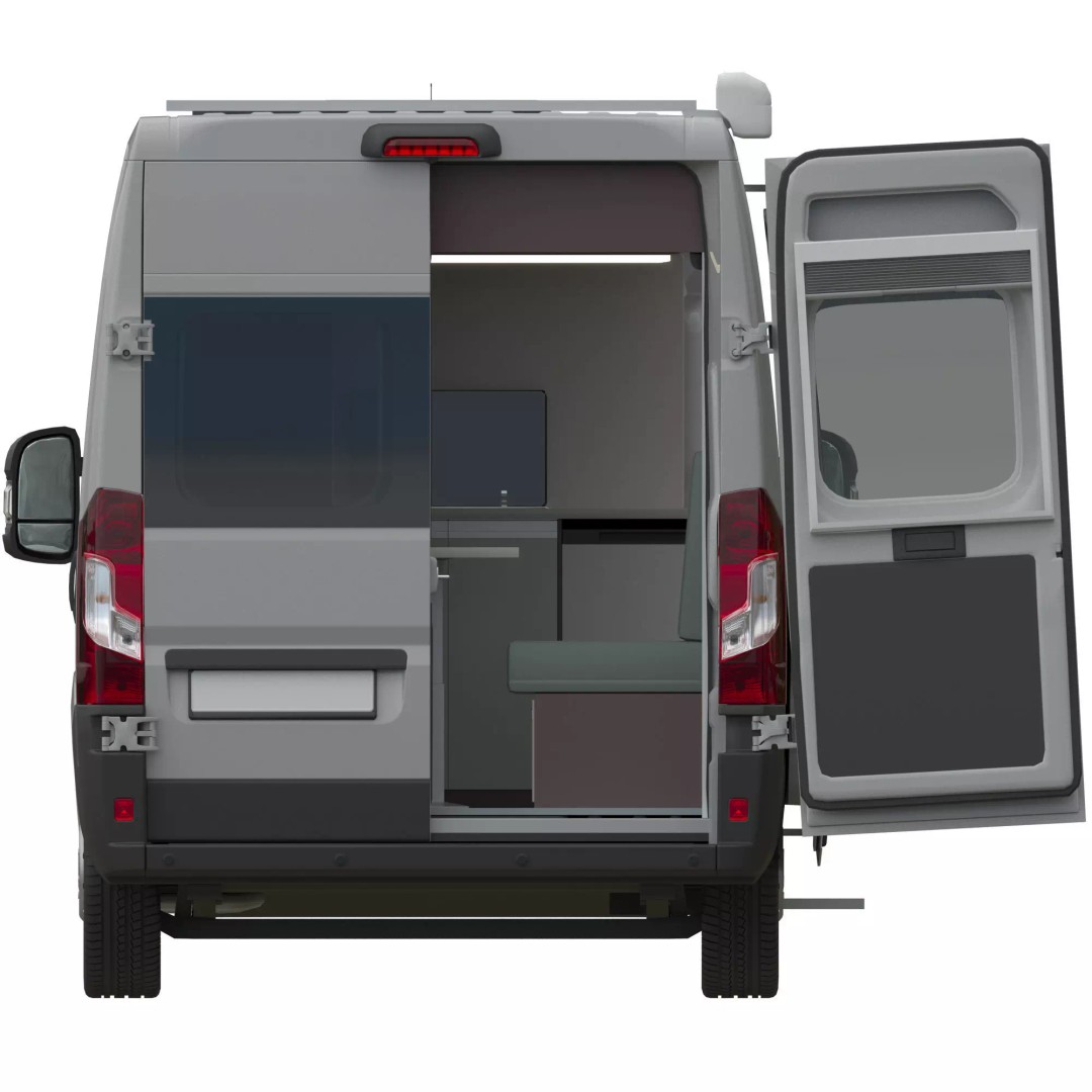 CamperVan L2H2 3D Model – Detailed Van Conversion Asset, FBX & OBJ - View 10