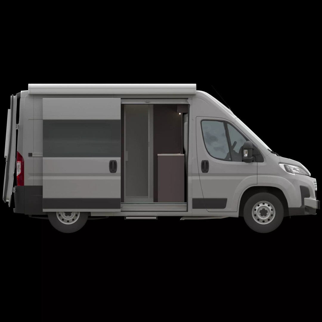 CamperVan L2H2 3D Model – Detailed Van Conversion Asset, FBX & OBJ - View 11