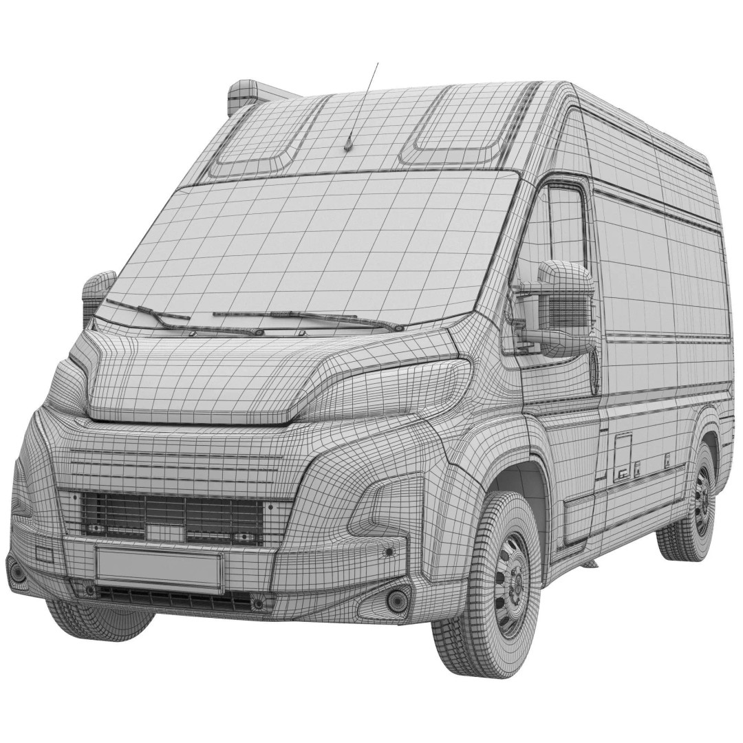 CamperVan L2H2 3D Model – Detailed Van Conversion Asset, FBX & OBJ - View 17
