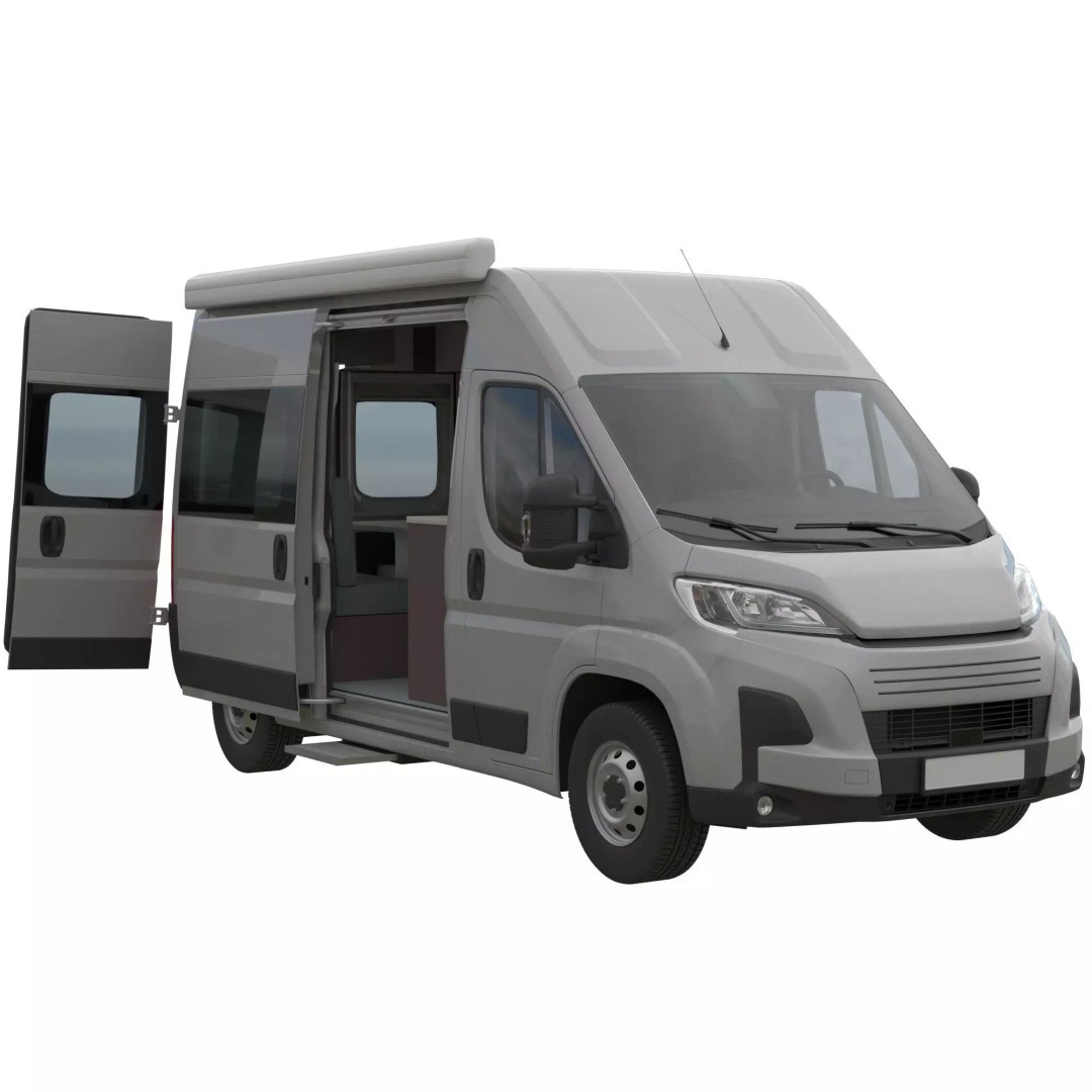 CamperVan L2H2 3D Model – Detailed Van Conversion Asset, FBX & OBJ - View 2