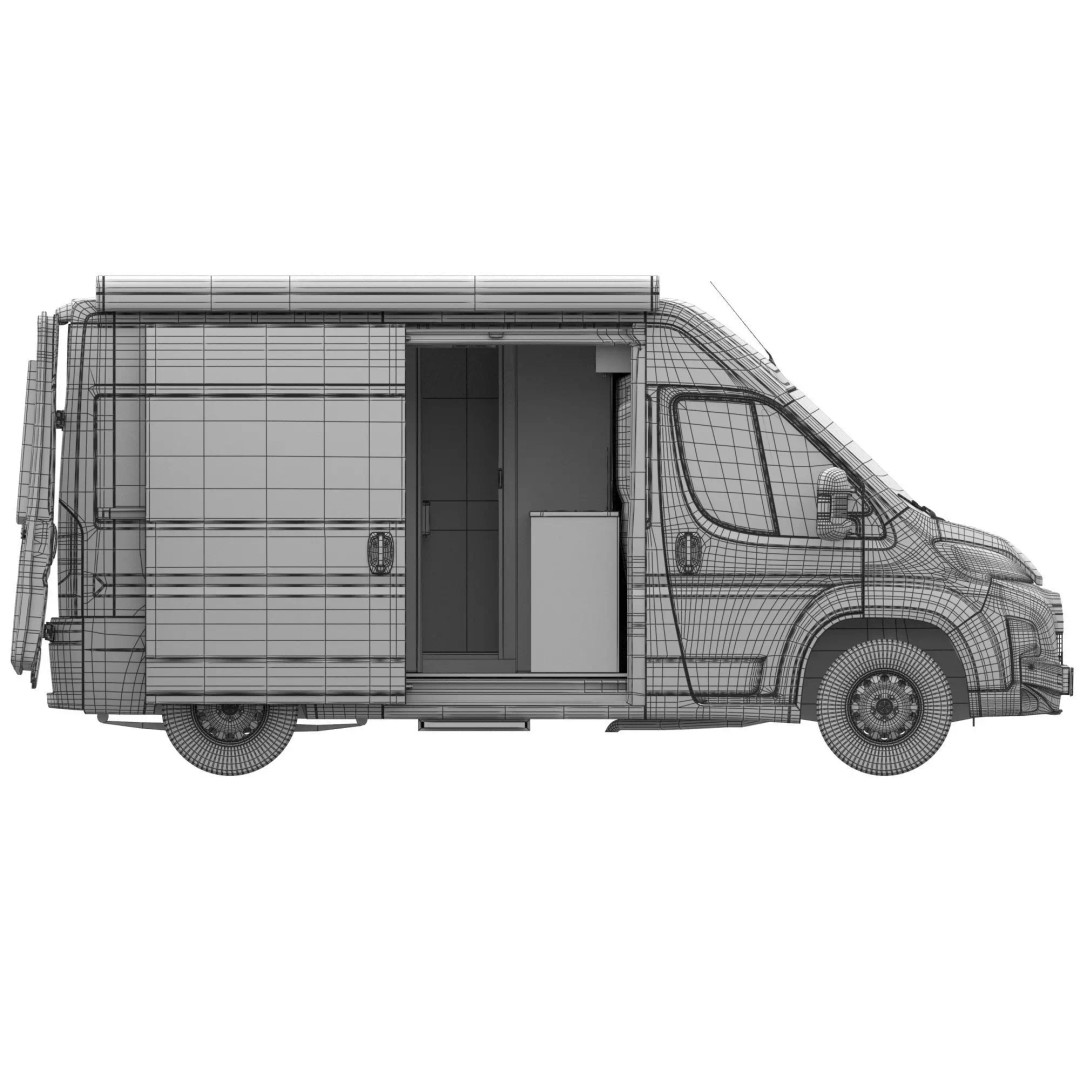 CamperVan L2H2 3D Model – Detailed Van Conversion Asset, FBX & OBJ - View 20