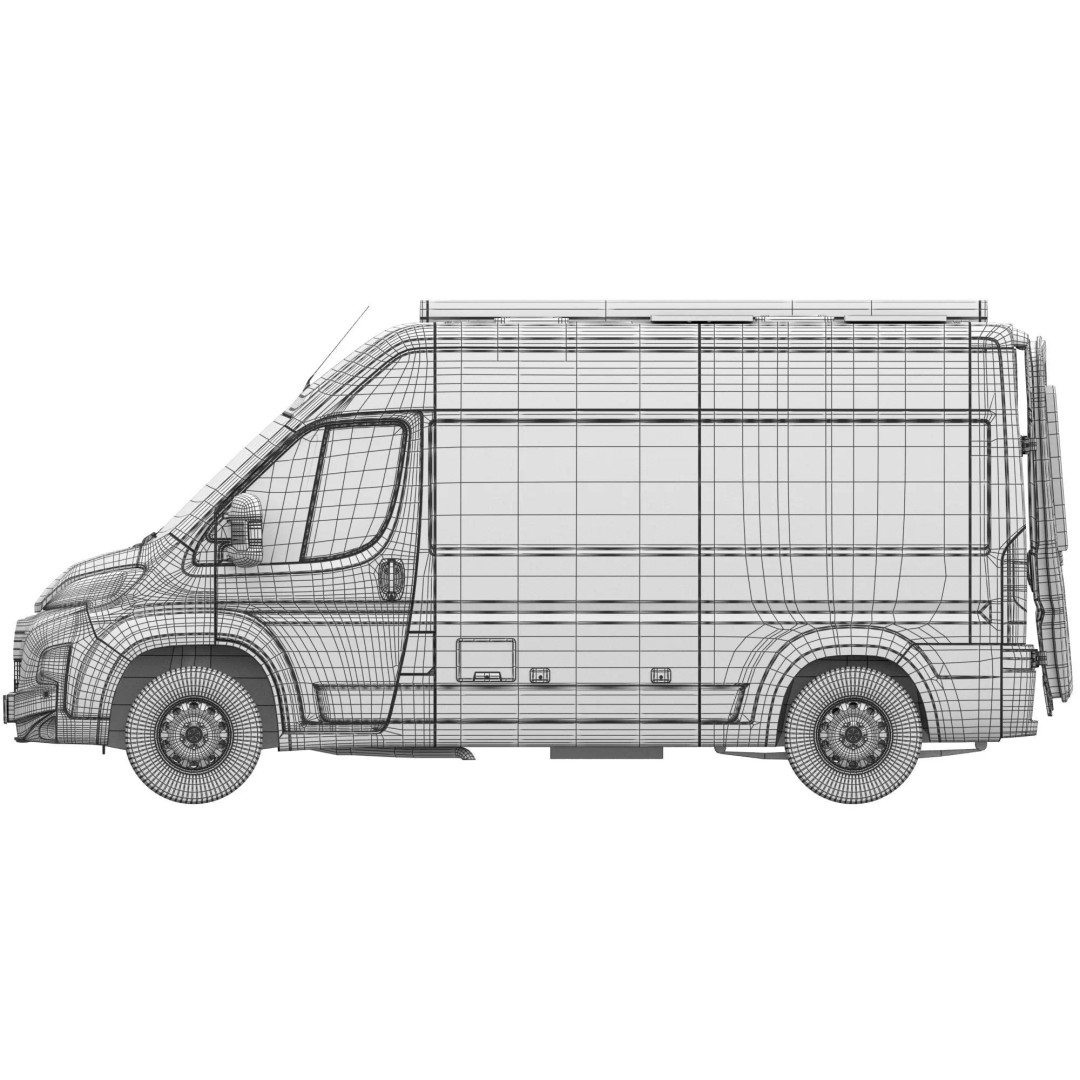 CamperVan L2H2 3D Model – Detailed Van Conversion Asset, FBX & OBJ - View 21