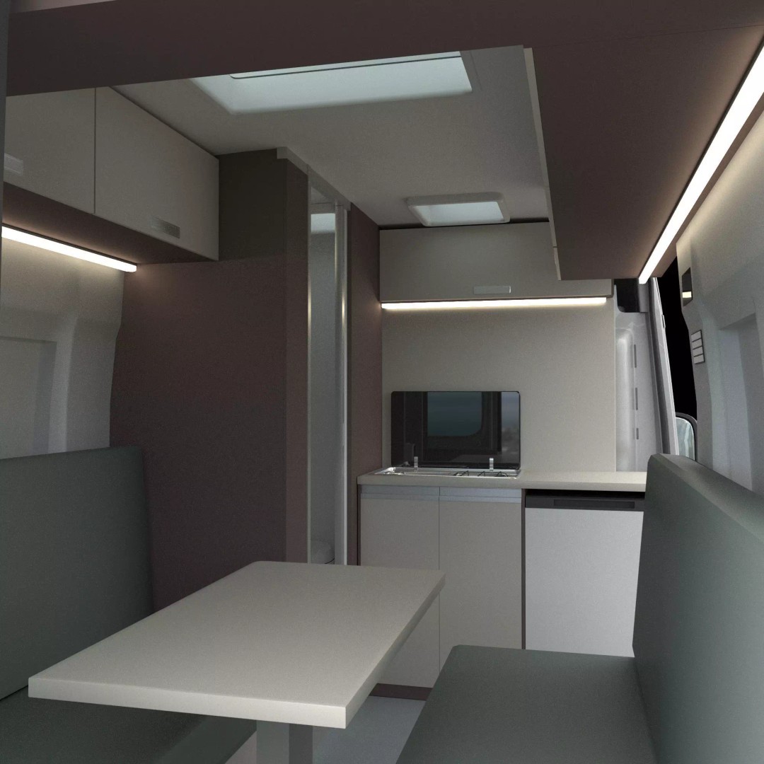 CamperVan L2H2 3D Model – Detailed Van Conversion Asset, FBX & OBJ - View 23