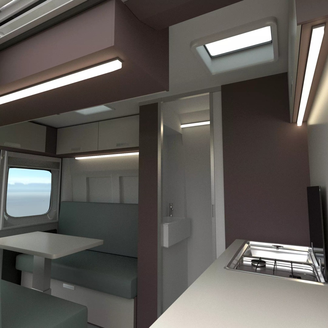 CamperVan L2H2 3D Model – Detailed Van Conversion Asset, FBX & OBJ - View 24