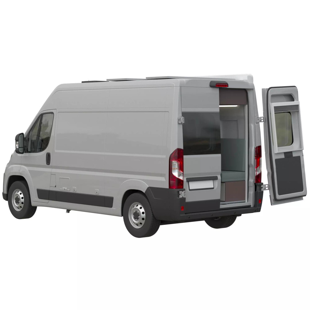 CamperVan L2H2 3D Model – Detailed Van Conversion Asset, FBX & OBJ - View 4