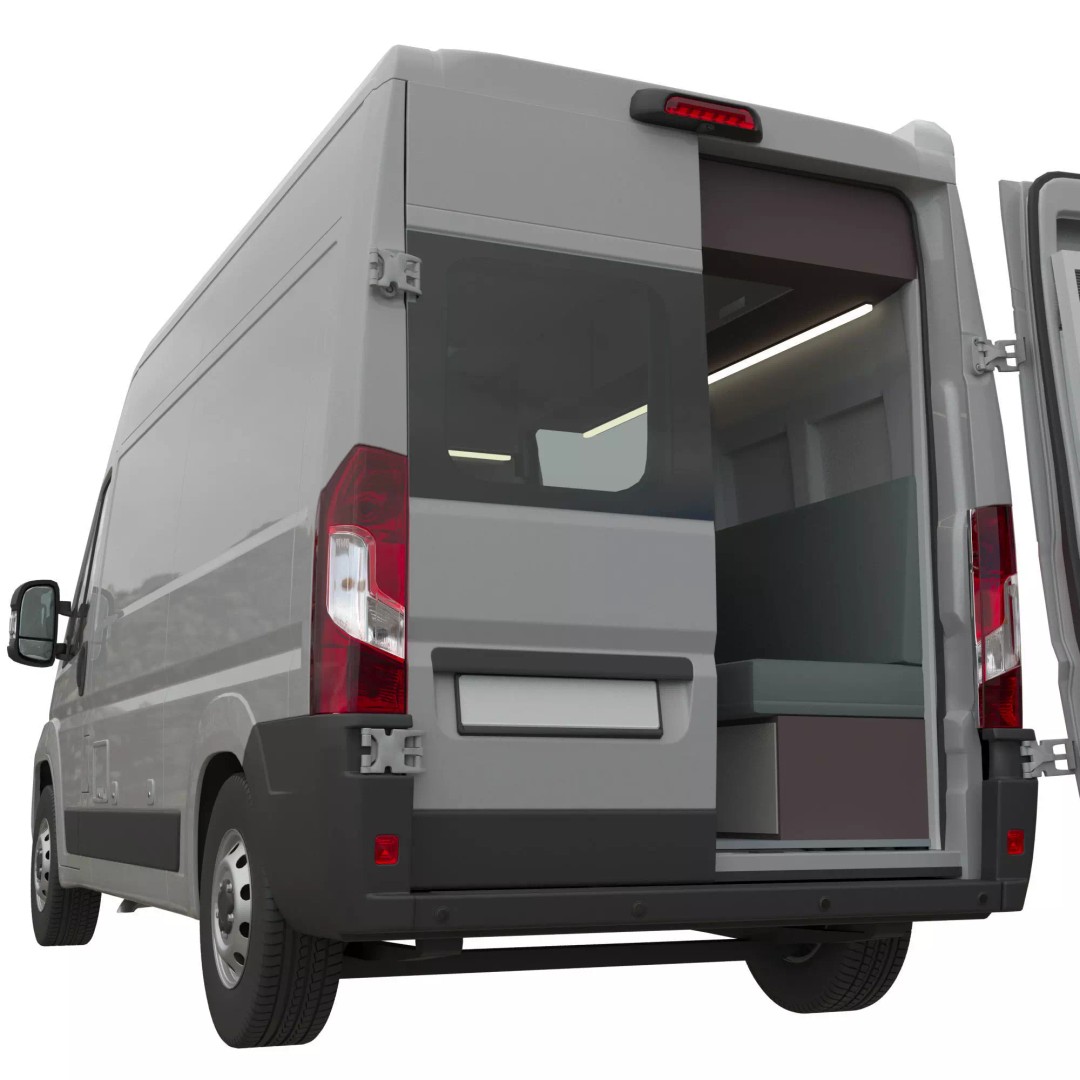 CamperVan L2H2 3D Model – Detailed Van Conversion Asset, FBX & OBJ - View 5