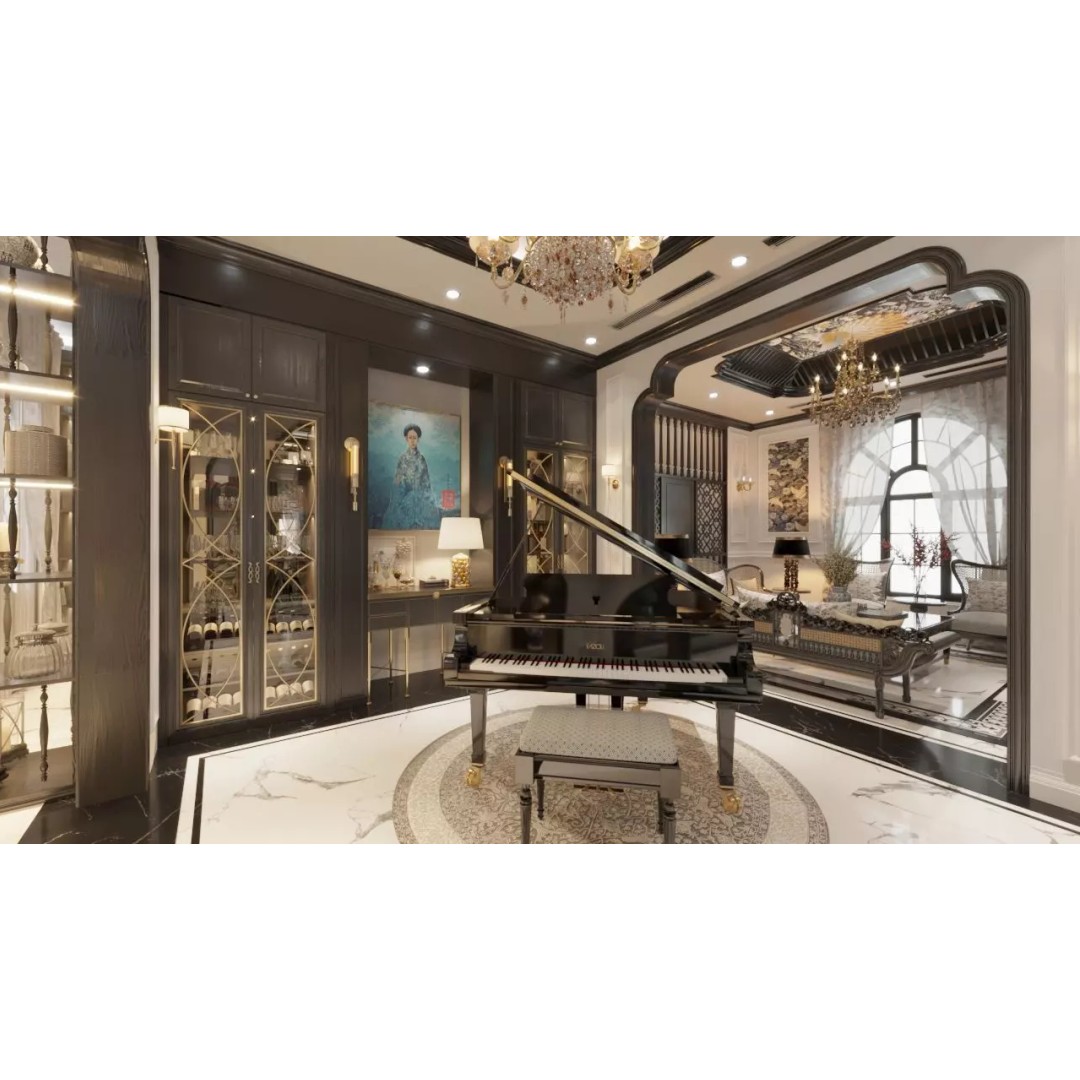 Southeast Asian Interior Space 3D Model – Textured Scene for Archviz - View 4