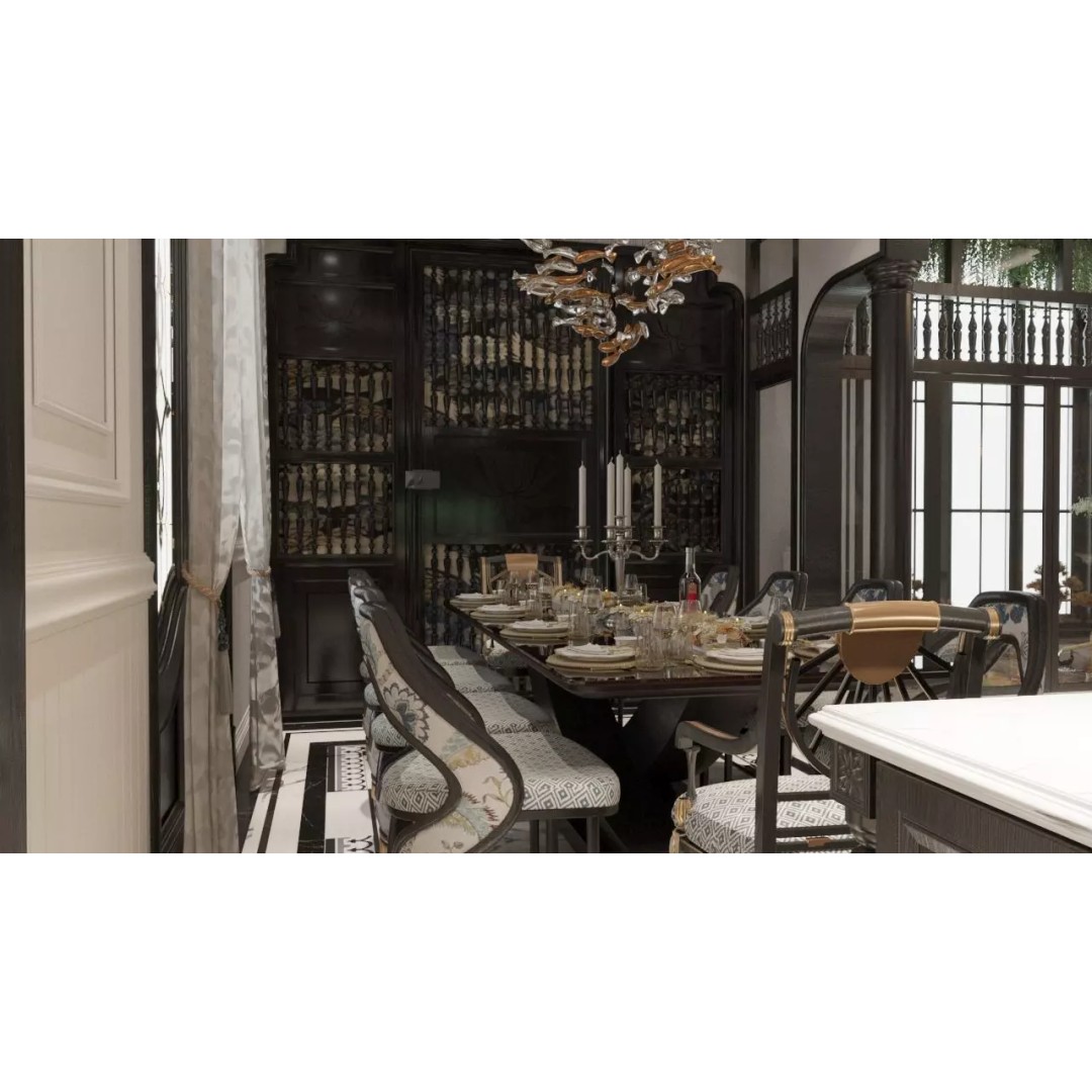 Southeast Asian Interior Space 3D Model – Textured Scene for Archviz - View 6