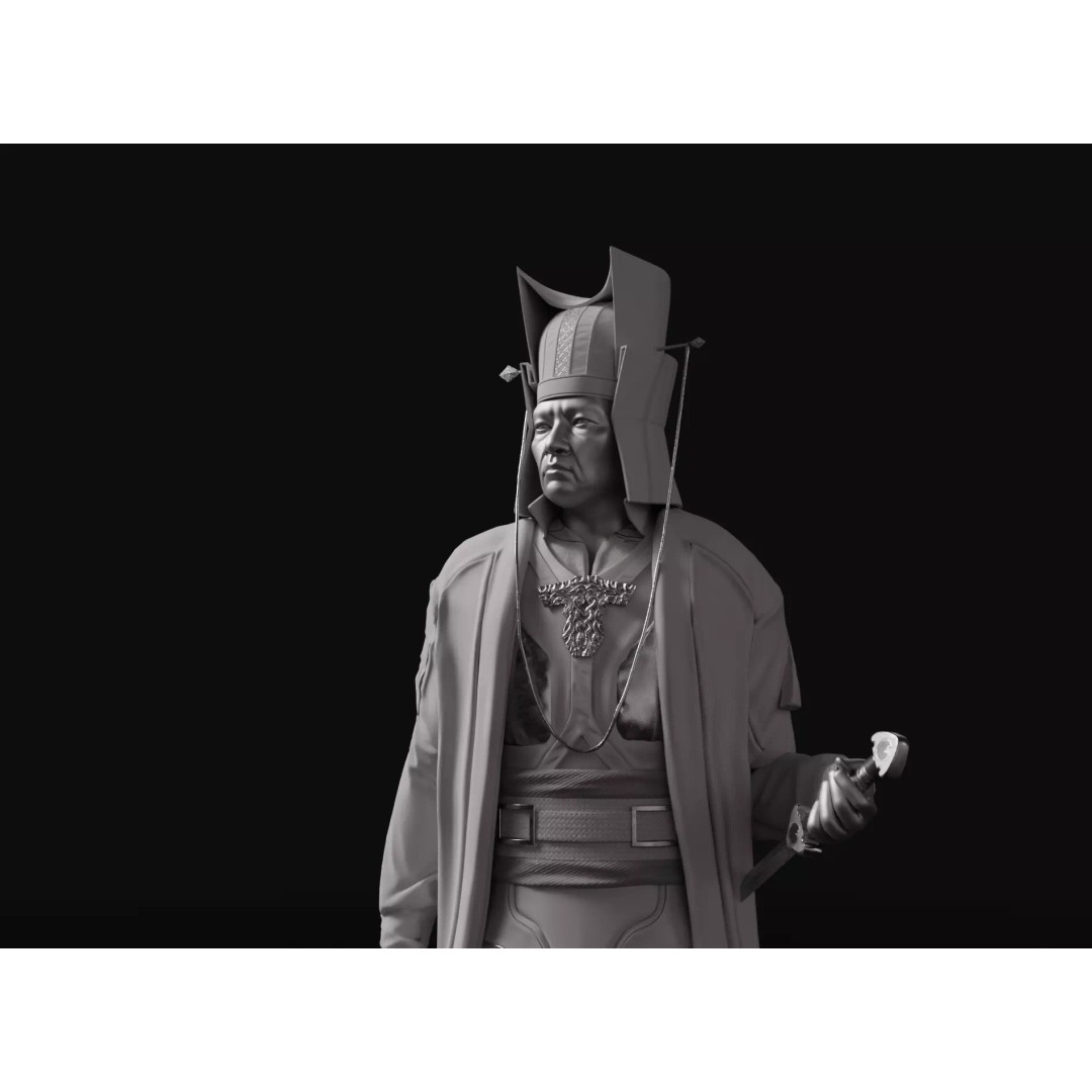 Tsao Tsao 3D Model – High Poly Character for Animation, FBX, OBJ