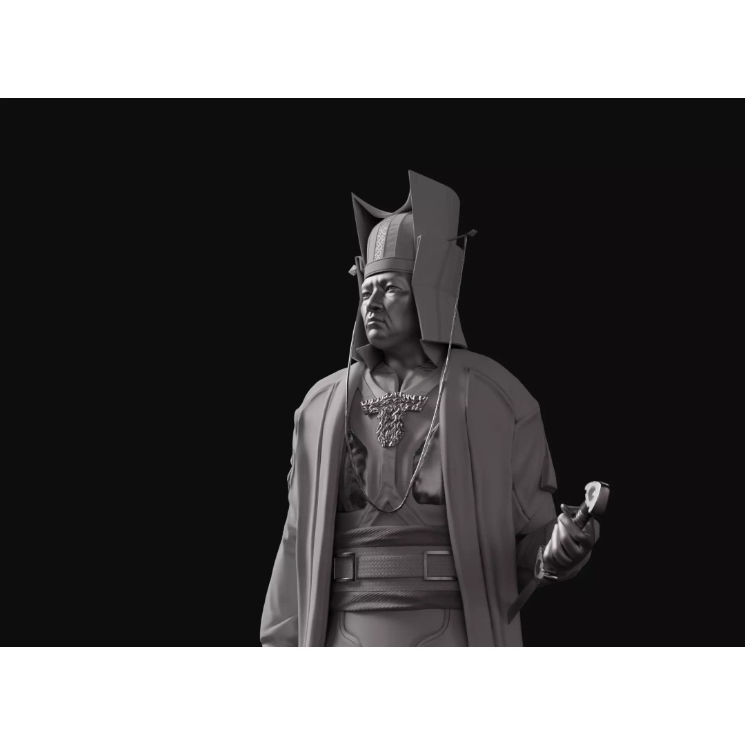 Tsao Tsao 3D Model – High Poly Character for Animation, FBX, OBJ - View 10