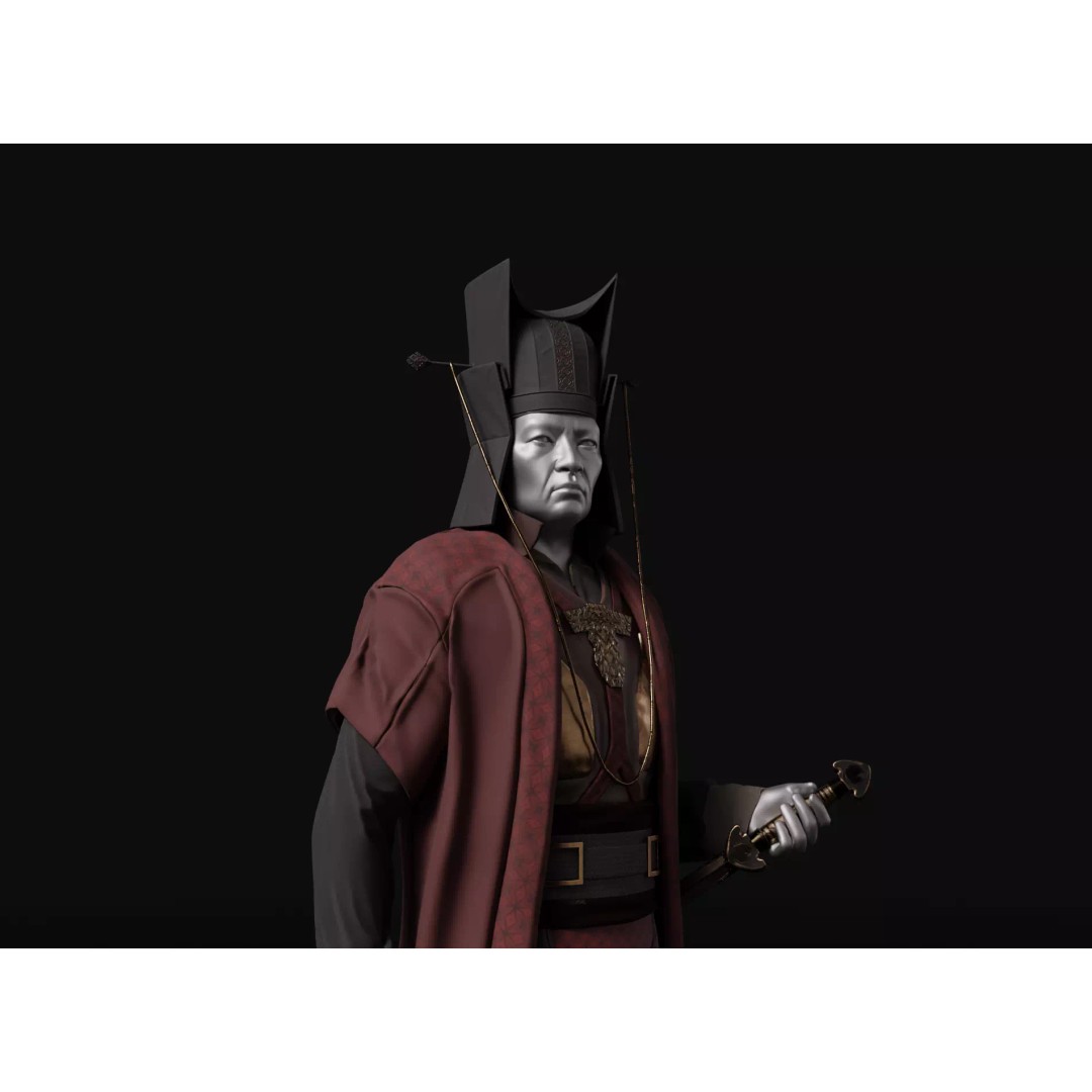 Tsao Tsao 3D Model – High Poly Character for Animation, FBX, OBJ - View 2