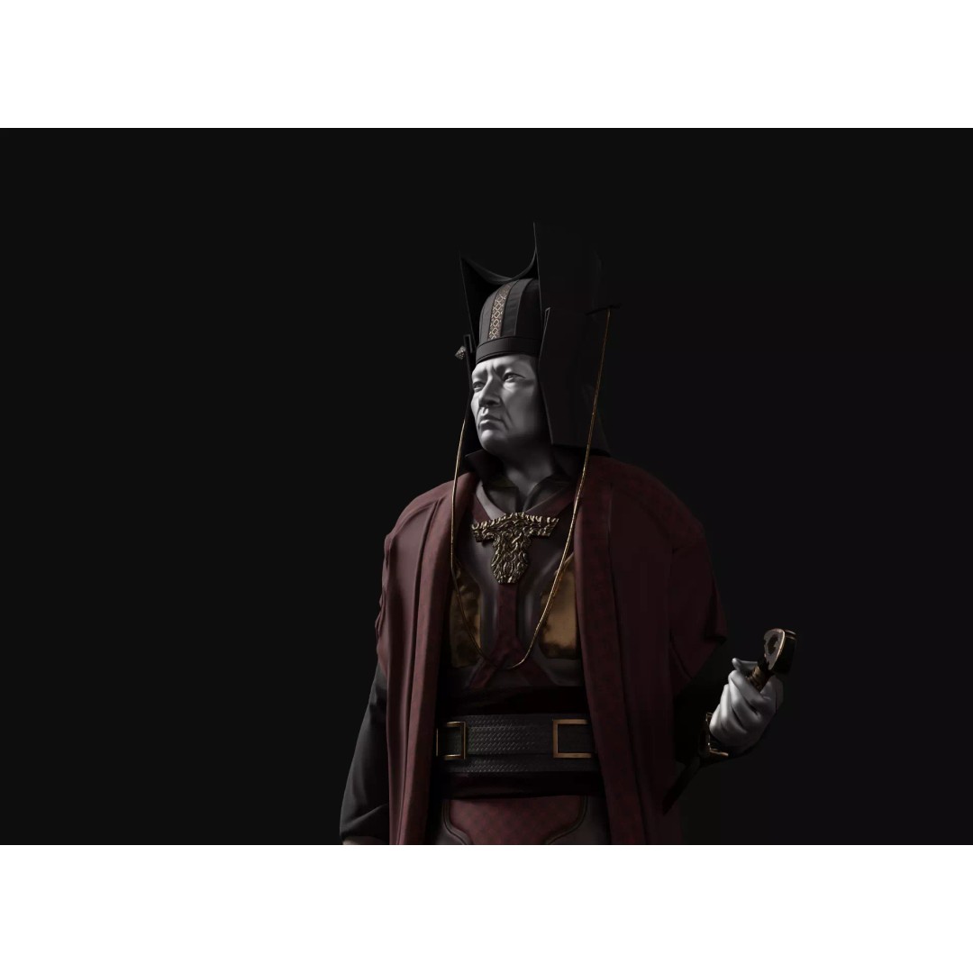 Tsao Tsao 3D Model – High Poly Character for Animation, FBX, OBJ - View 8