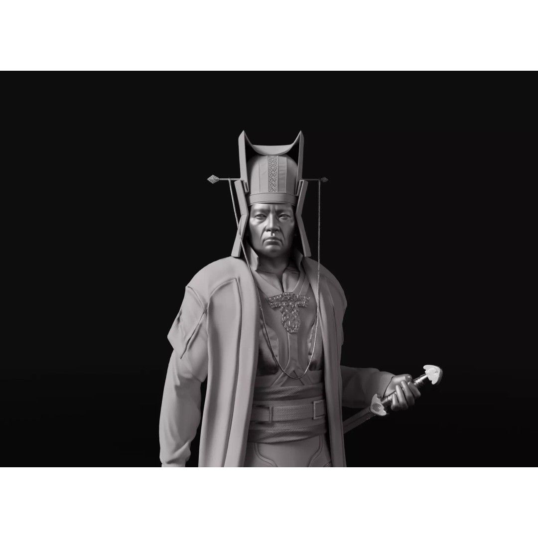 Tsao Tsao 3D Model – High Poly Character for Animation, FBX, OBJ - View 9