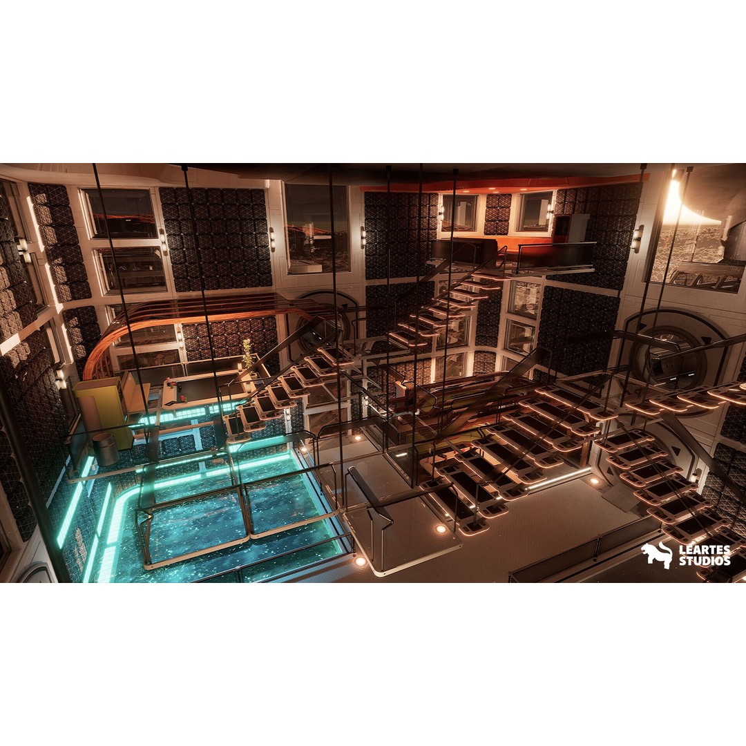 Red Planet Space Base 3D Model – Low Poly Game Asset, FBX, PBR - View 15