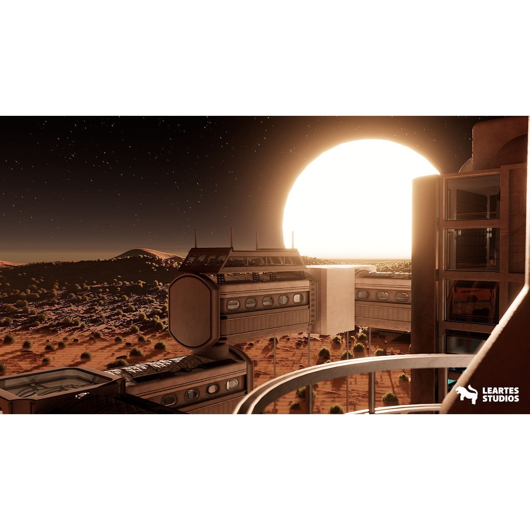 Red Planet Space Base 3D Model – Low Poly Game Asset, FBX, PBR - View 8