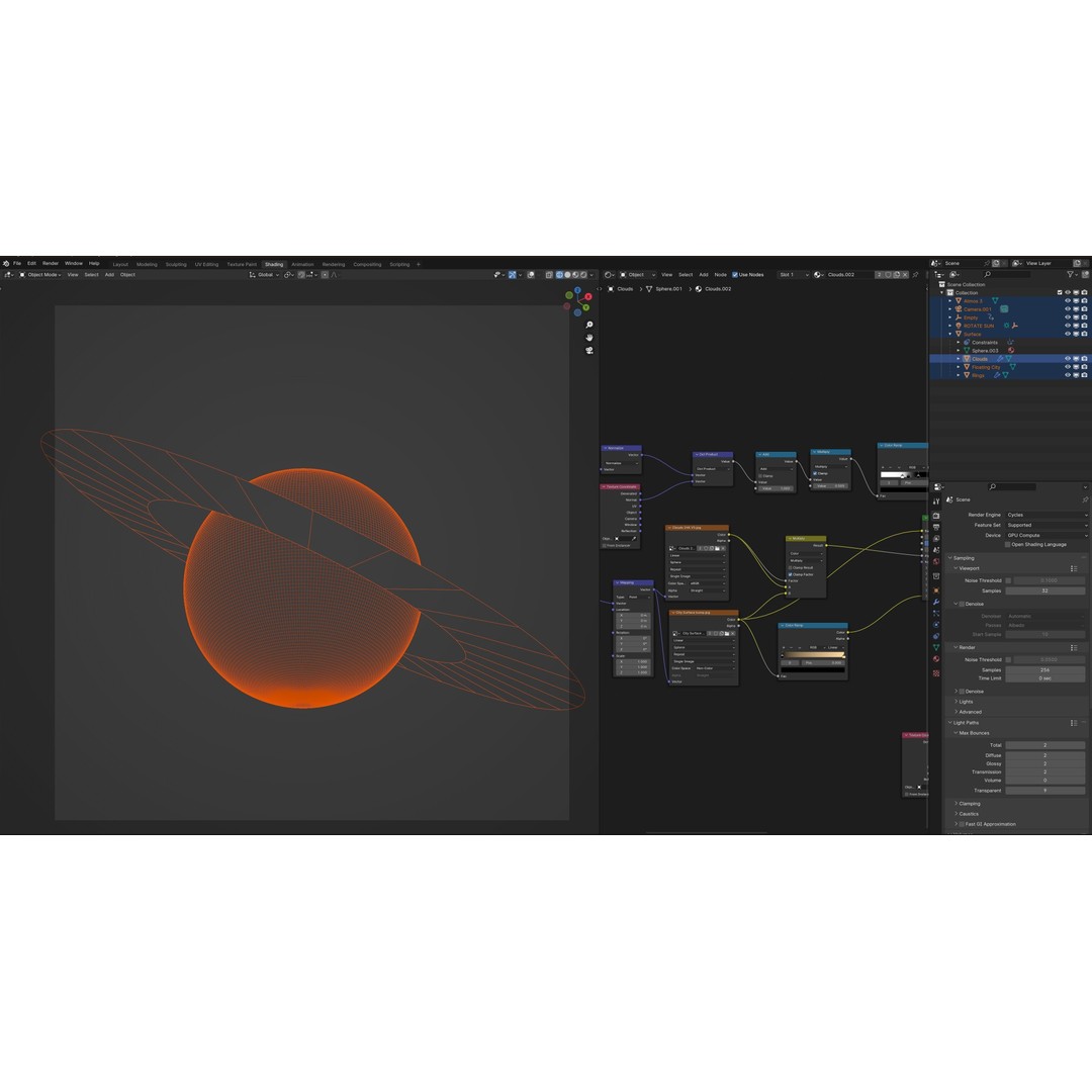 Planet Asgard 12K 3D Model – Ultra-Realistic Celestial Asset, Blender