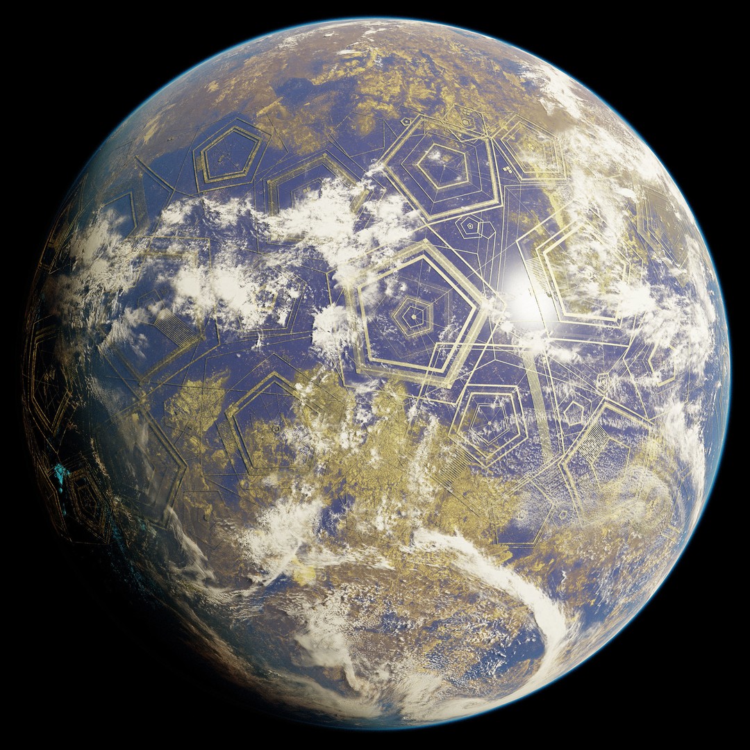 Planet Asgard 12K 3D Model – Ultra-Realistic Celestial Asset, Blender - View 10