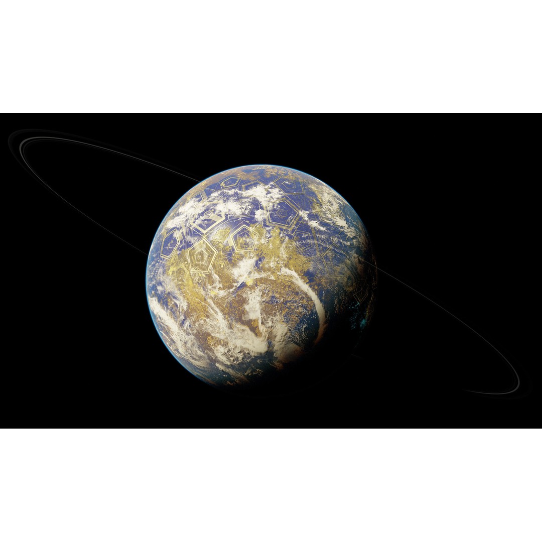 Planet Asgard 12K 3D Model – Ultra-Realistic Celestial Asset, Blender - View 11