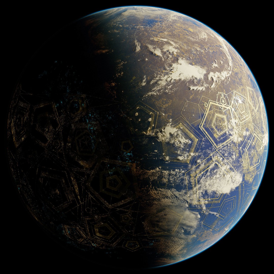 Planet Asgard 12K 3D Model – Ultra-Realistic Celestial Asset, Blender - View 4
