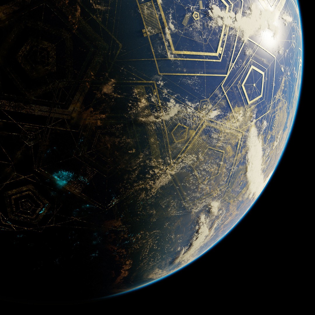 Planet Asgard 12K 3D Model – Ultra-Realistic Celestial Asset, Blender - View 6
