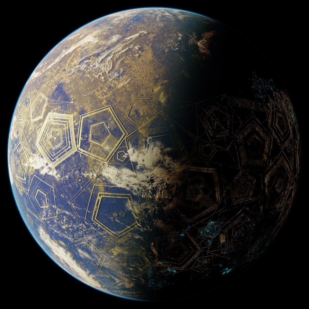 Planet Asgard 12K 3D Model – Ultra-Realistic Celestial Asset, Blender - View 7