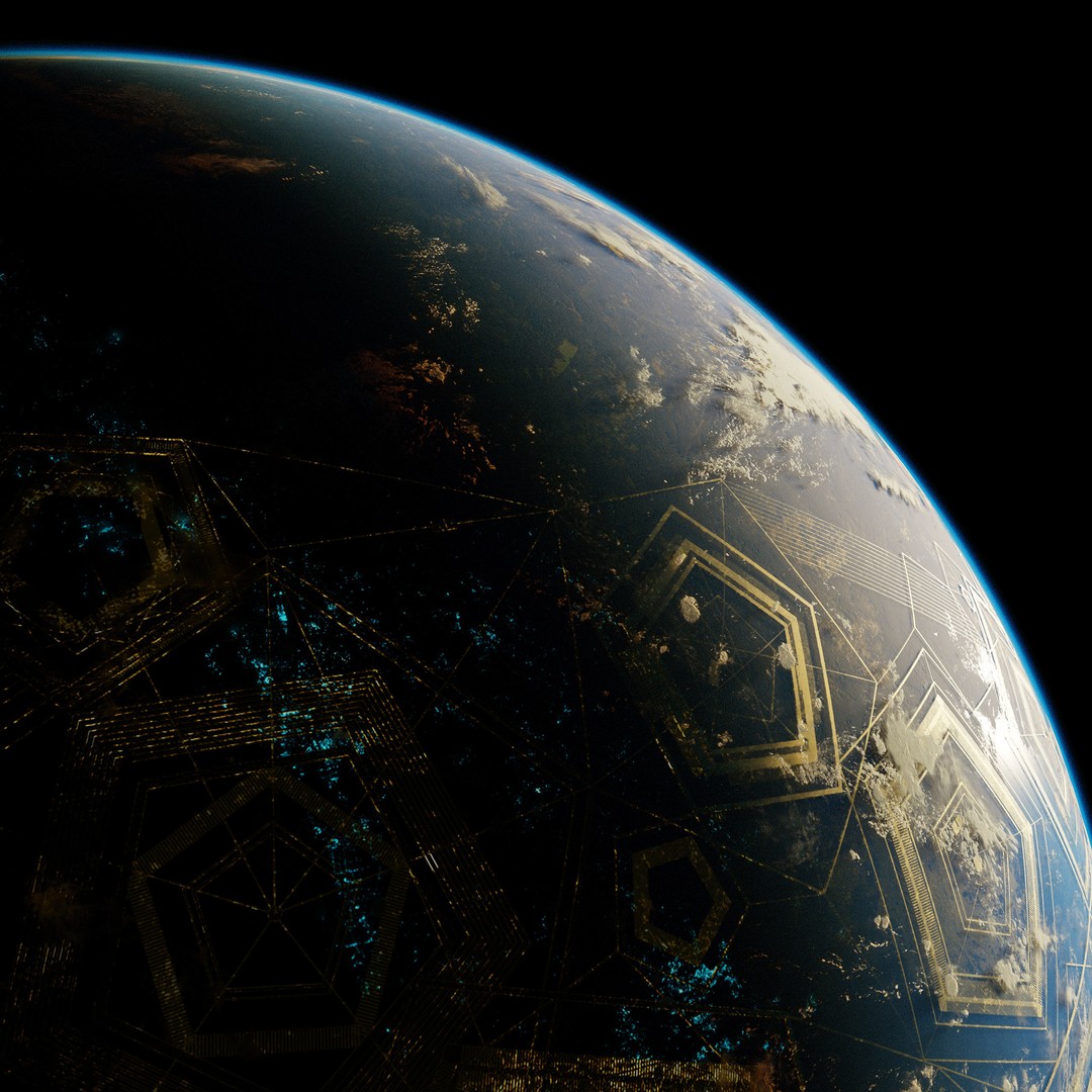Planet Asgard 12K 3D Model – Ultra-Realistic Celestial Asset, Blender - View 9