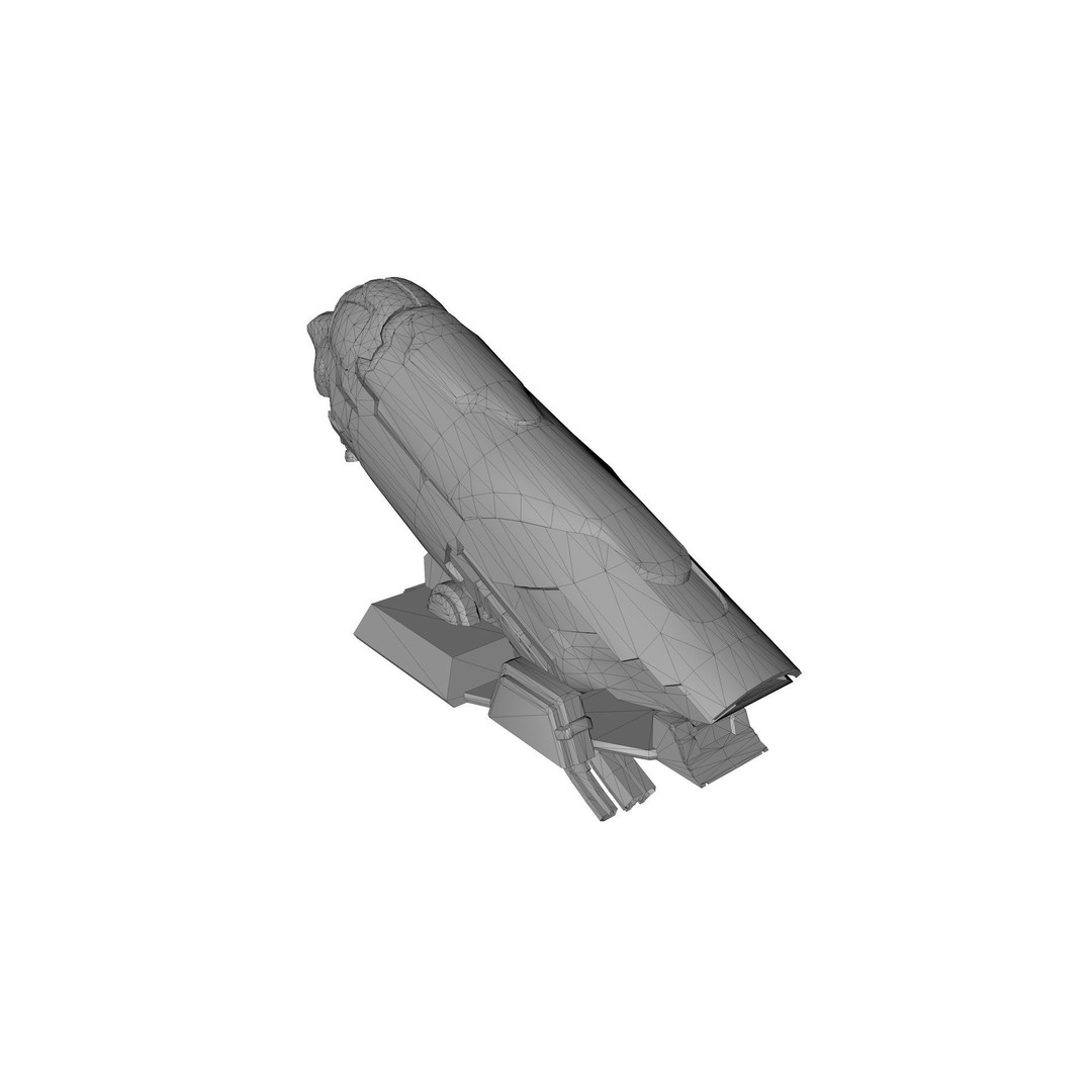 Futuristic Sleep Pod 3D Model – Low Poly Game Ready PBR Asset, FBX - View 17