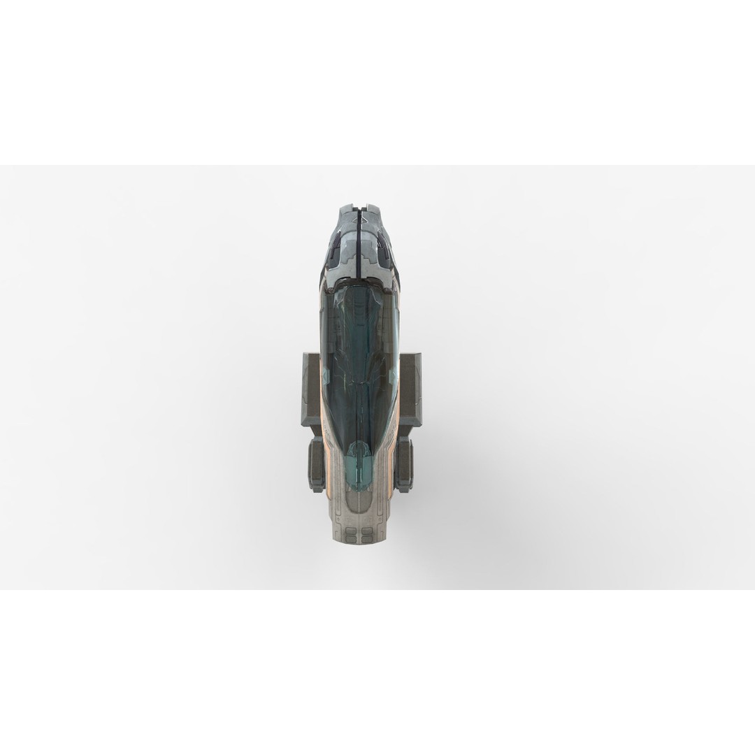 Futuristic Sleep Pod 3D Model – Low Poly Game Ready PBR Asset, FBX - View 7
