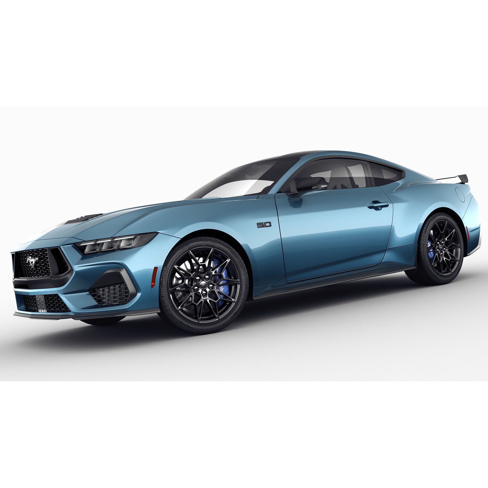 Mustang GT 2024 - Game-Ready 3D Model - View 15