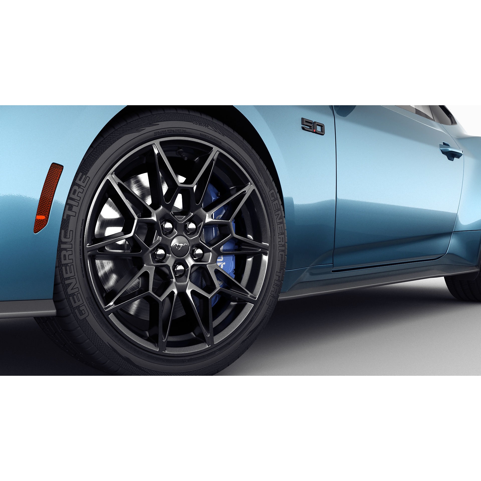 Mustang GT 2024 - Game-Ready 3D Model - View 17