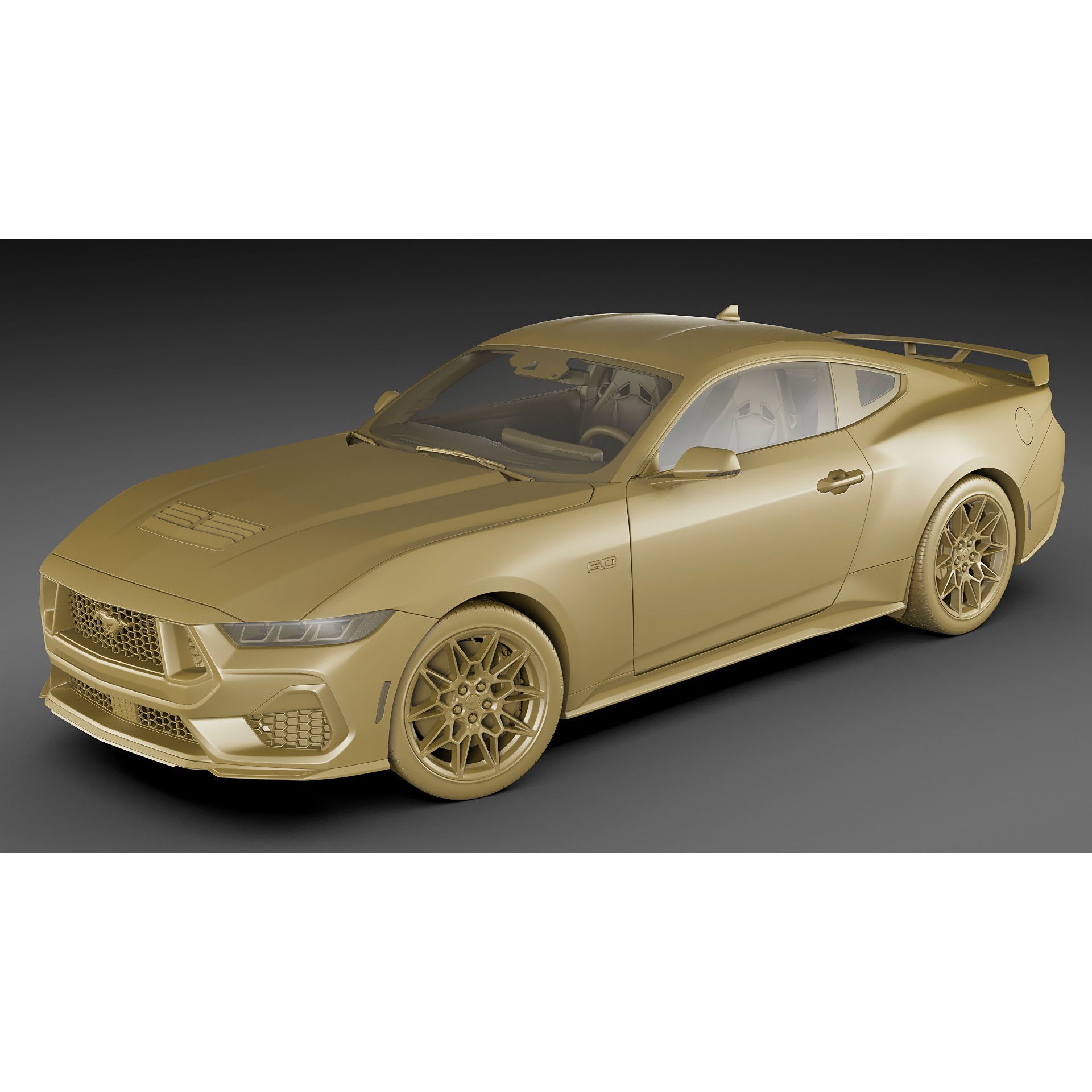 Mustang GT 2024 - Game-Ready 3D Model - View 28