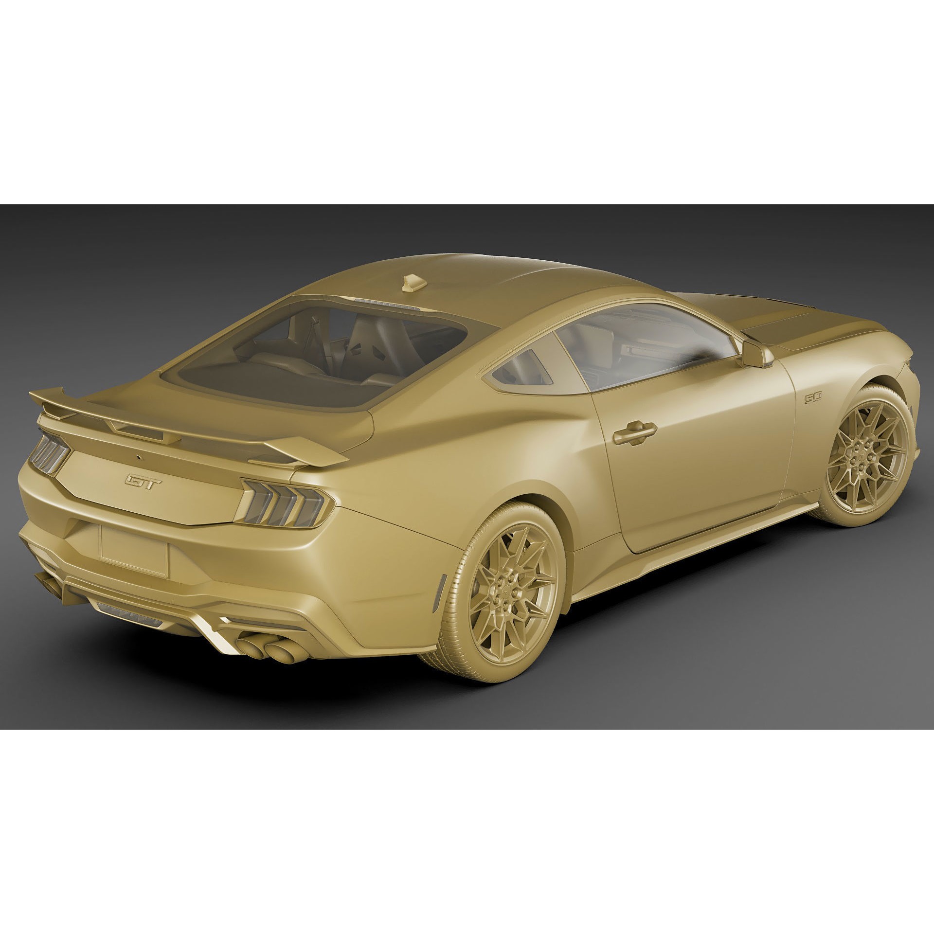 Mustang GT 2024 - Game-Ready 3D Model - View 29