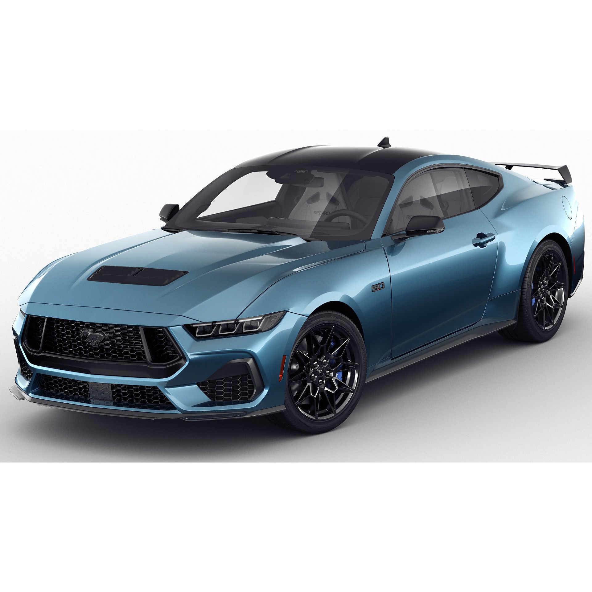 Mustang GT 2024 - Game-Ready 3D Model - View 3