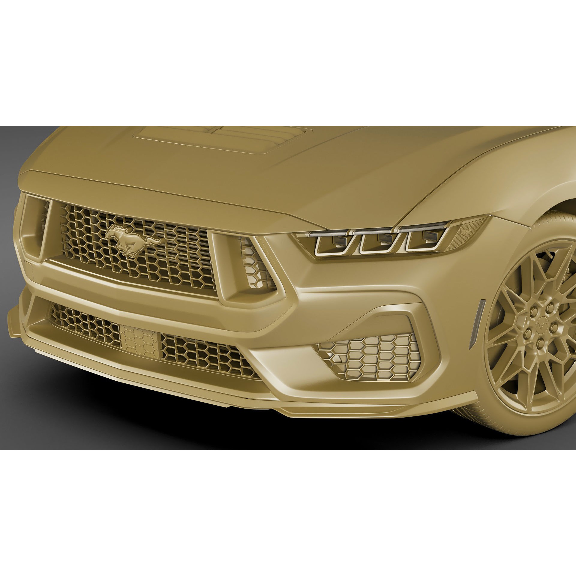 Mustang GT 2024 - Game-Ready 3D Model - View 30