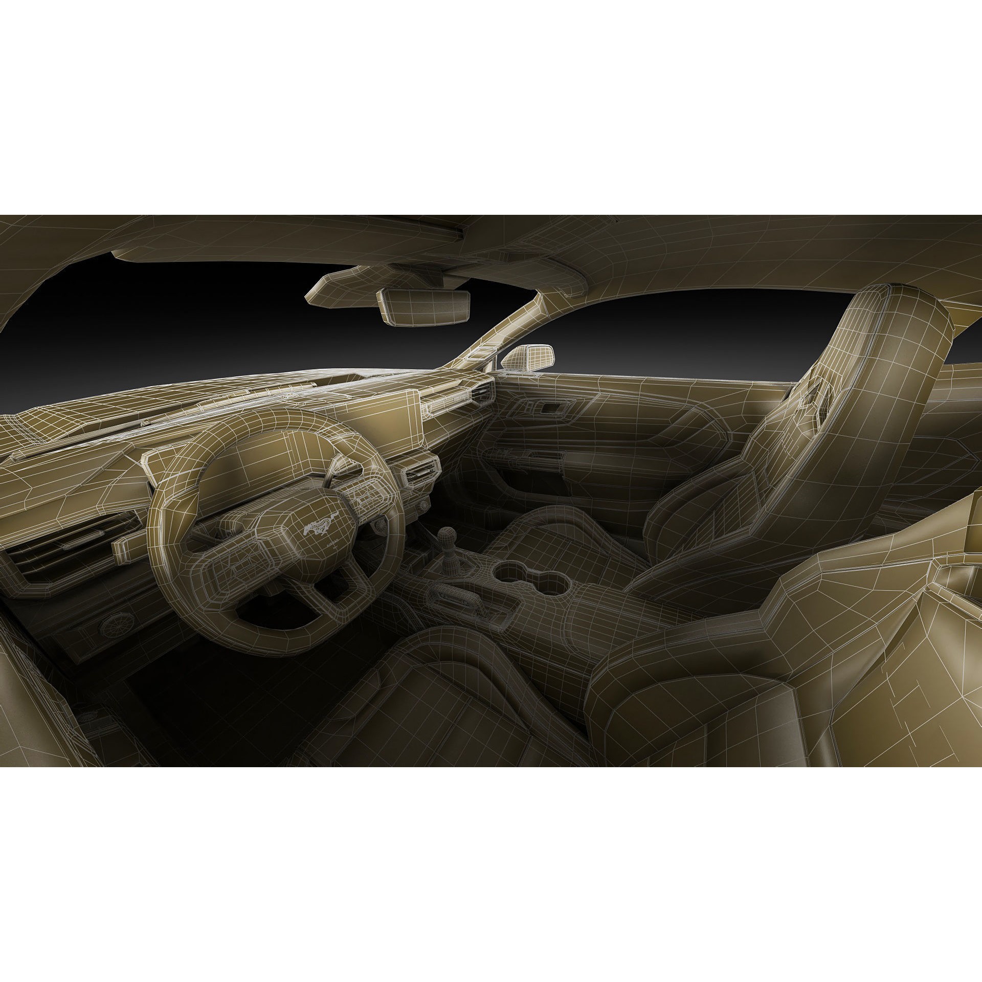 Mustang GT 2024 - Game-Ready 3D Model - View 36