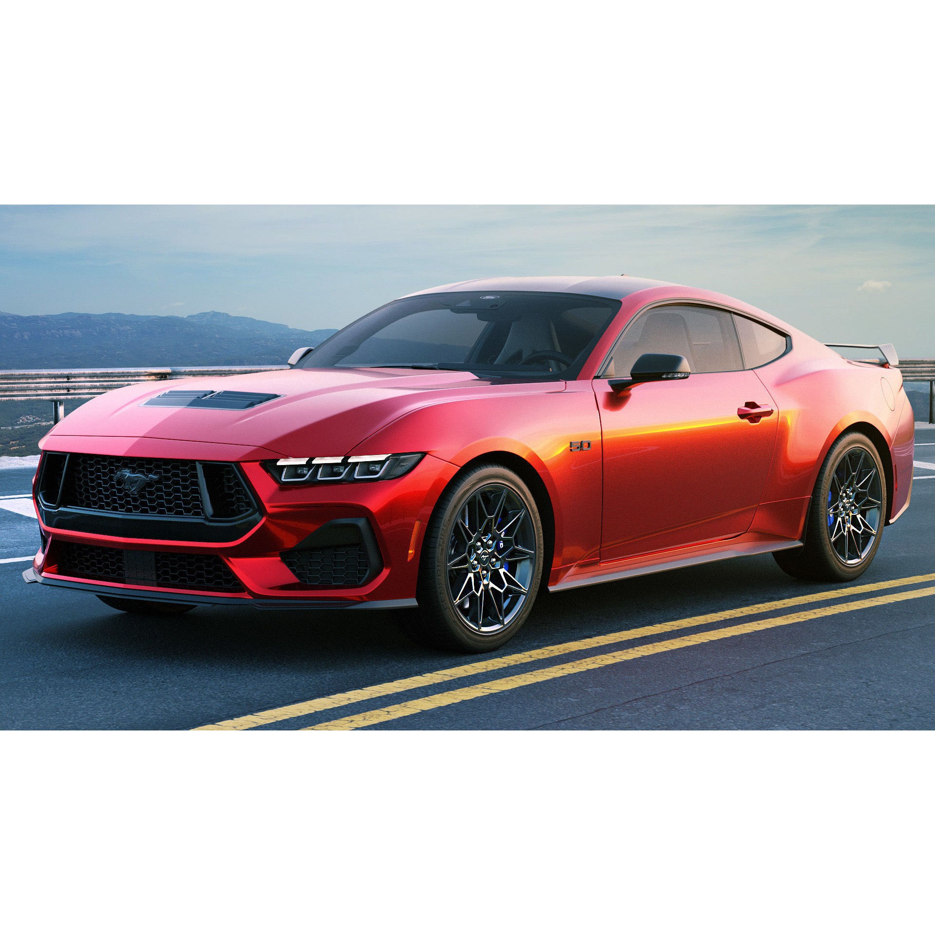 Mustang GT 2024 - Game-Ready 3D Model - View 7