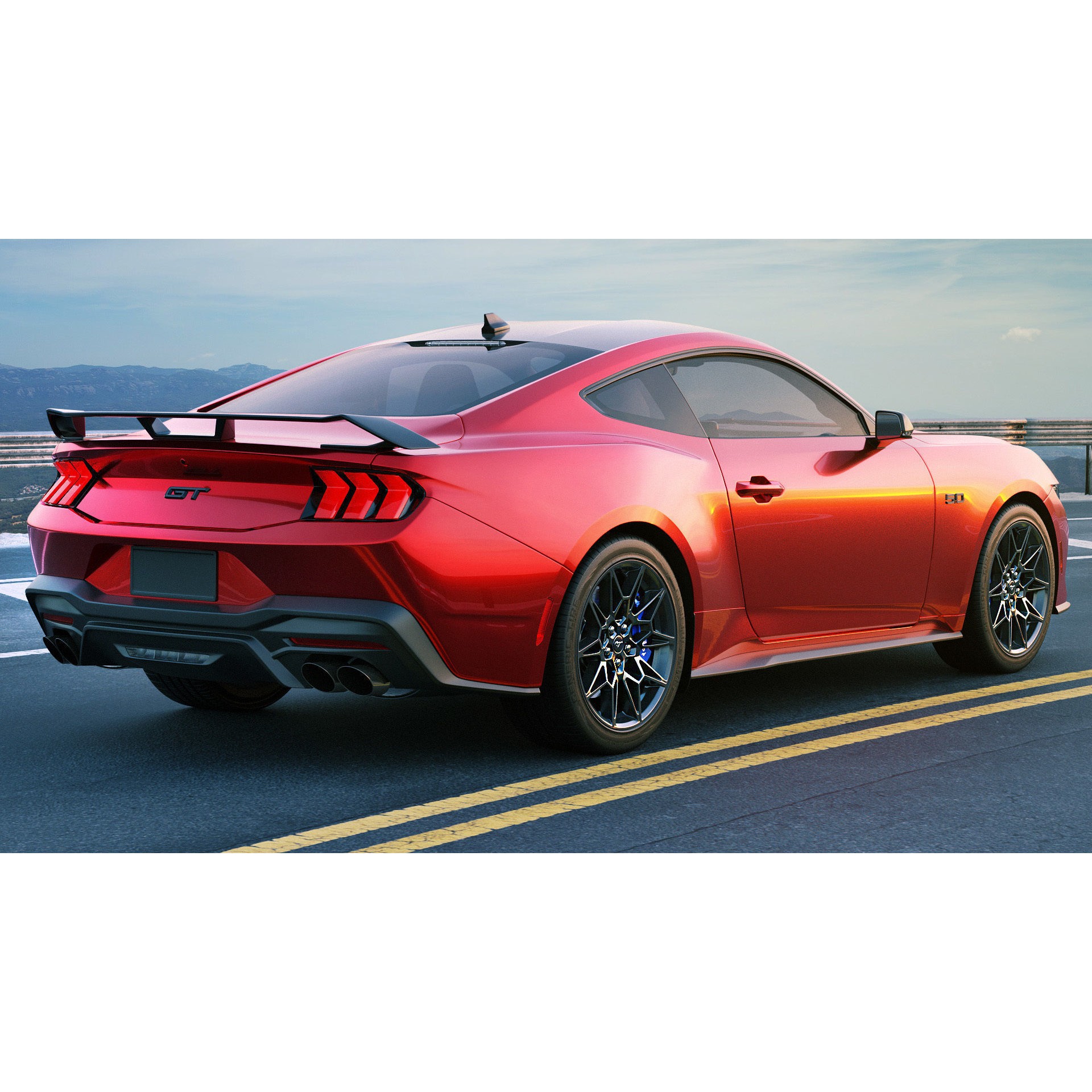 Mustang GT 2024 - Game-Ready 3D Model - View 8