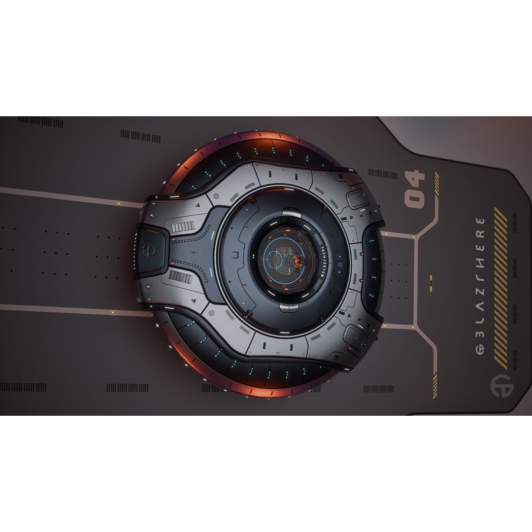 Oblasphere UFO 3D Model – Low Poly Spaceship, Game Ready, FBX - View 5